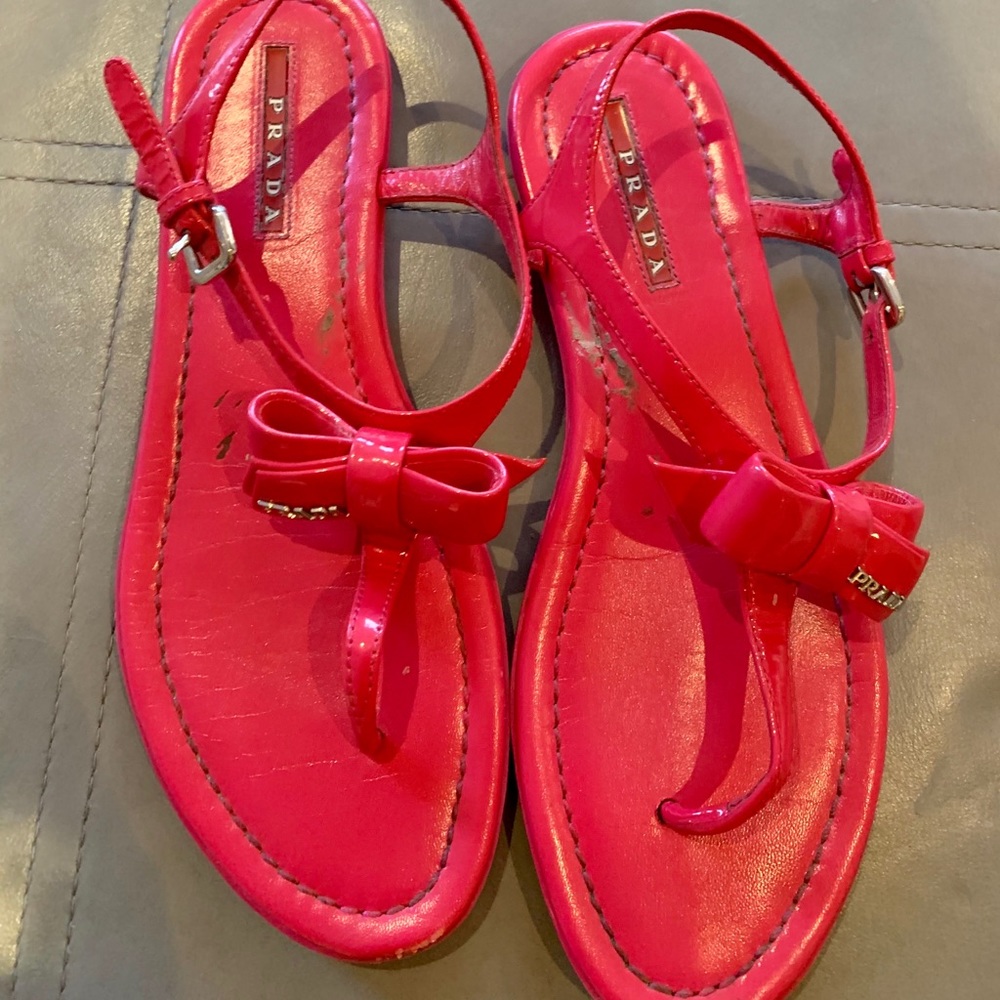 Prada thong sandals